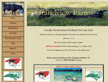 Tablet Screenshot of grandviewfarmsnc.com